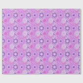 Fractaal wervelpatroon, violet, orchidee cadeaupapier (Vlak)