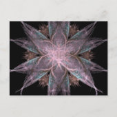 Fractaalbloem Briefkaart (Voorkant)
