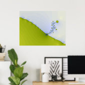 Fractaalbloem Poster (Thuiskantoor)