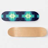FRACTAFLAME, blauw Persoonlijk Skateboard (Horizontaal)