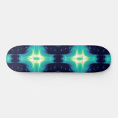 FRACTAFLAME, blauw Persoonlijk Skateboard (Horizontaal)