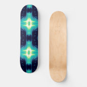 FRACTAFLAME, blauw Persoonlijk Skateboard (Voorkant)