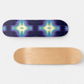 FRACTAFLAME, blauw violet Persoonlijk Skateboard (Horizontaal)