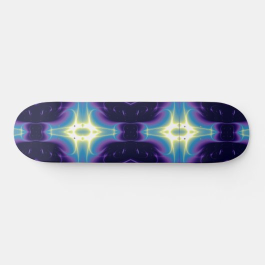 FRACTAFLAME, blauw violet Persoonlijk Skateboard (Horizontaal)