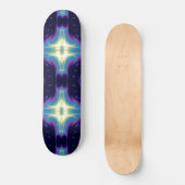 FRACTAFLAME, blauw violet Persoonlijk Skateboard (Voorkant)