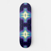 FRACTAFLAME, blauw violet Persoonlijk Skateboard (Voorkant)