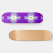 FRACTAFLAME, paarse violen Skateboard (Horizontaal)