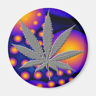 Fractal2s met reliëfpotblad magneet