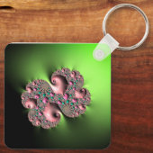 Fractal3 Gelukkige Vaderdag! Sleutelhanger (Achterkant)
