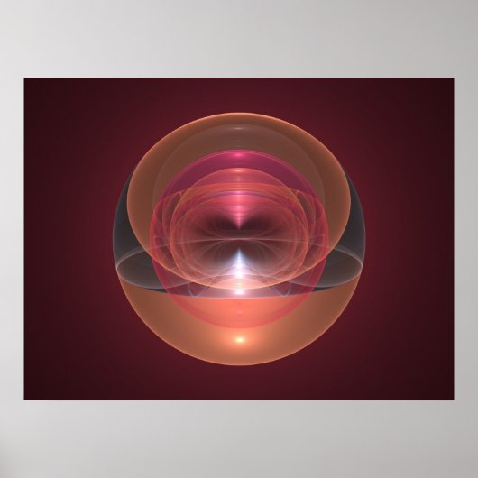 Fractal 01 van de ruimteruimte voor optische kunst poster (Voorkant)