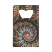 Fractal 04 Bottle Opener Creditkaart Flessenopener (Achterkant)