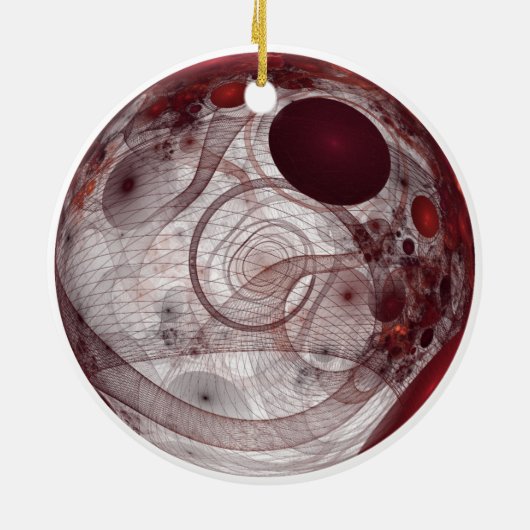 fractal 0rnament keramisch ornament (Achterkant)