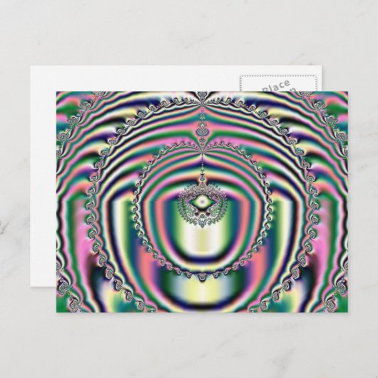 Fractal 10, Briefkaart (Voorkant / Achterkant)