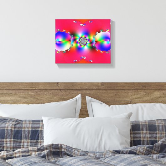 Fractal 124 Canvas Print (Insitu (Slaapkamer))