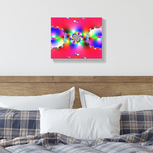 Fractal 124 Canvas Print (Insitu (Slaapkamer))