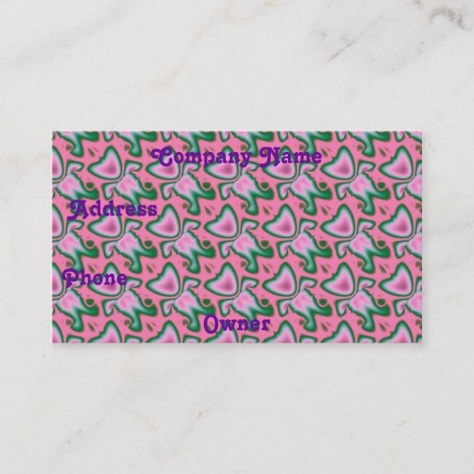 Fractal 18, Visitekaartjes (Voorkant)