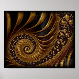 fractal-199054 fractale spiraal eindeloze wiskunde poster