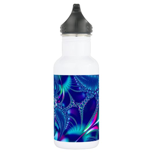 Fractal #1: Blauwe elegantie Waterfles (Rechts)