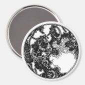 Fractal 1 ver. 2 magneet (Voorkant / Achterkant)