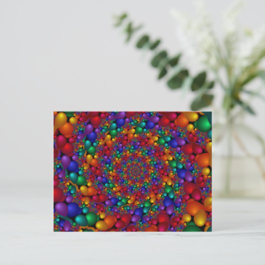 Fractal 208 briefkaart (Staand voorkant)