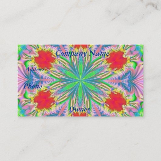 Fractal 2, Visitekaartjes (Voorkant)