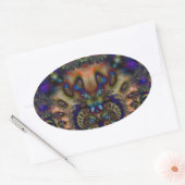 Fractal 361 ovale sticker (Envelop)