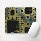 Fractal 3D Sci Fi Afgedrukte schakelingen MP04 Muismat (Met muis)