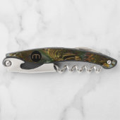 Fractal 3D Sci-fi futuristi Monogram Corkschroef 2 Kurkentrekker (Voorkant)