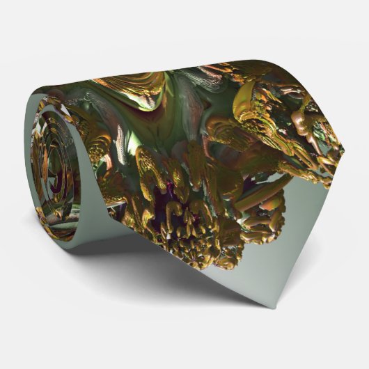 Fractal 3D Sci Fi futuristisch Stropdas van meteor (Opgerold)