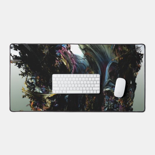 Fractal 3D Sci Fi futuristische Hard Rock DeskM Bureaumat (Keyboard & Muis)