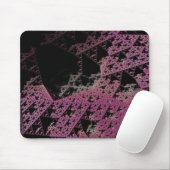 Fractal 3D Sci Fi Paars ruimtevaartuig MP06 Muismat (Met muis)