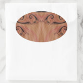 Fractal 404 ovale sticker (Tas)