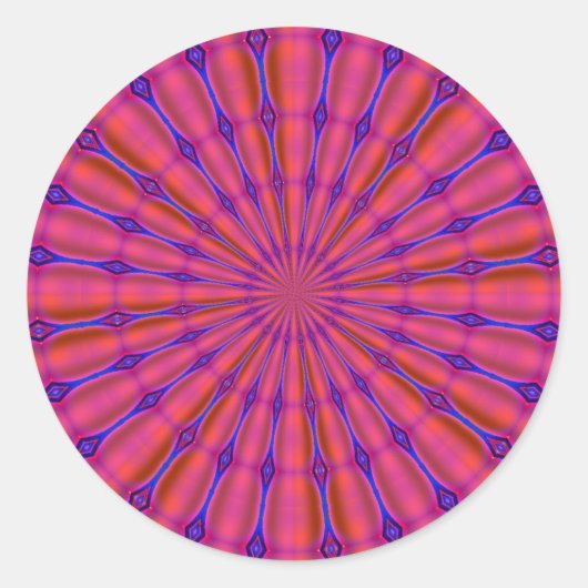 Fractal 57,Sticker Ronde Sticker (Voorkant)