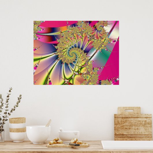 Fractal 611 poster (Keuken)