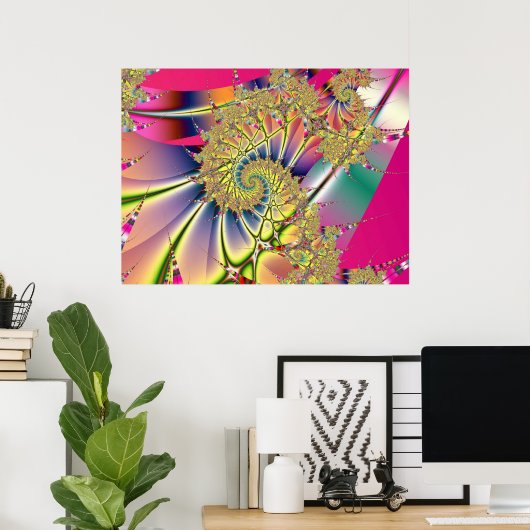 Fractal 611 poster (Thuiskantoor)