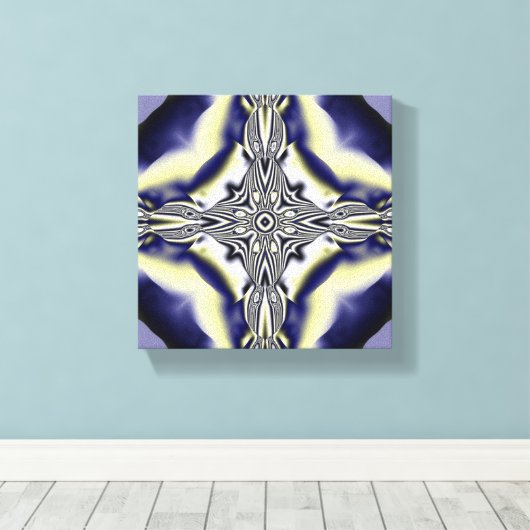 Fractal 62 Canvas Print (Insitu (Houten vloer))