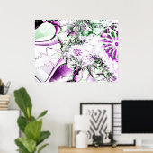 Fractal 734 poster (Thuiskantoor)