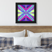 Fractal 76 Stretched Canvas Print (Insitu (Slaapkamer))
