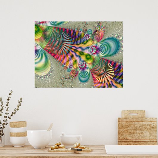 Fractal 887-2 poster (Keuken)