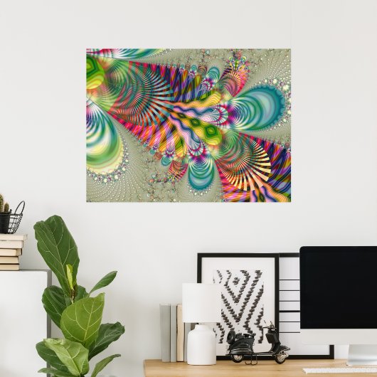 Fractal 887-2 poster (Thuiskantoor)