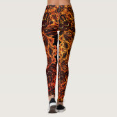Fractal Aangepaste Leggings (Achterkant)
