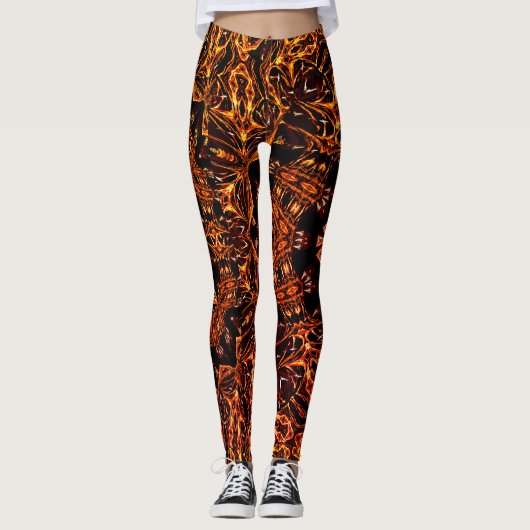 Fractal Aangepaste Leggings (Voorkant)