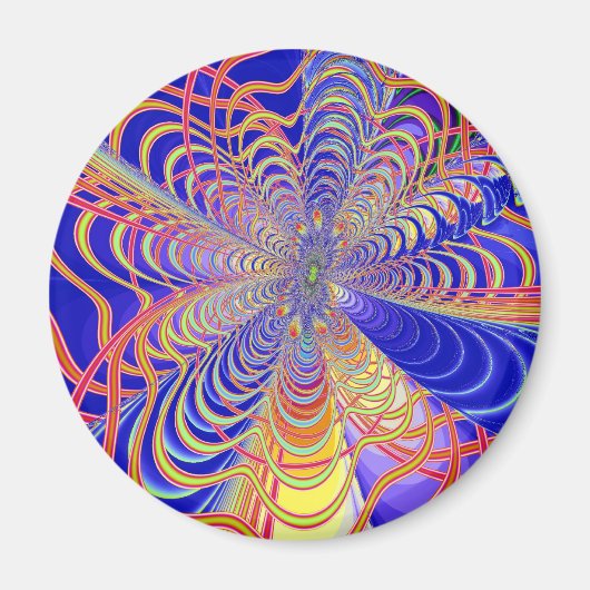 Fractal Abstract 061012a Magneet (Voorkant)