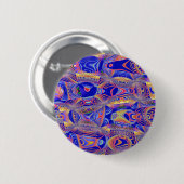 Fractal Abstract 061012a Ronde Button 5,7 Cm (Voorkant /achterkant)