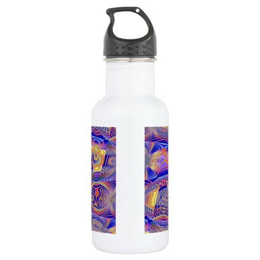 Fractal Abstract 061012a Waterfles (Achterkant)