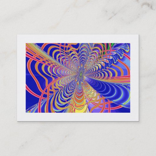 Fractal Abstract 061012d (grens) Visitekaartje (Voorkant)