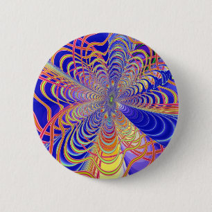 Fractal Abstract 061012d Ronde Button 5,7 Cm