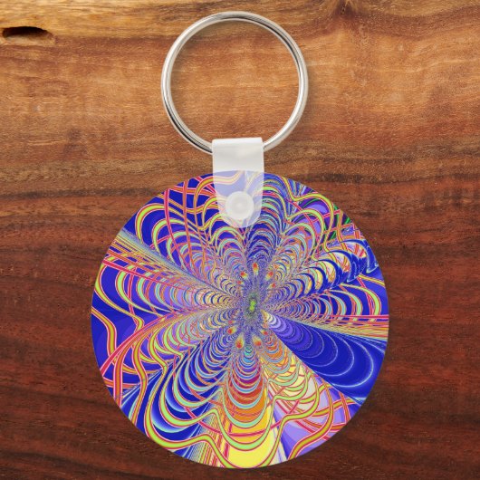 Fractal Abstract 061012d Sleutelhanger (Voorkant)