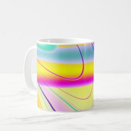 Fractal Abstract 061012f Koffiemok (Voorkant links)