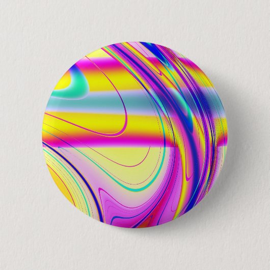 Fractal Abstract 061012f Ronde Button 5,7 Cm (Voorkant)